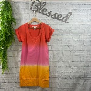 Diane Von Furstenberg Red, Pink, and Yellow Mini Dress